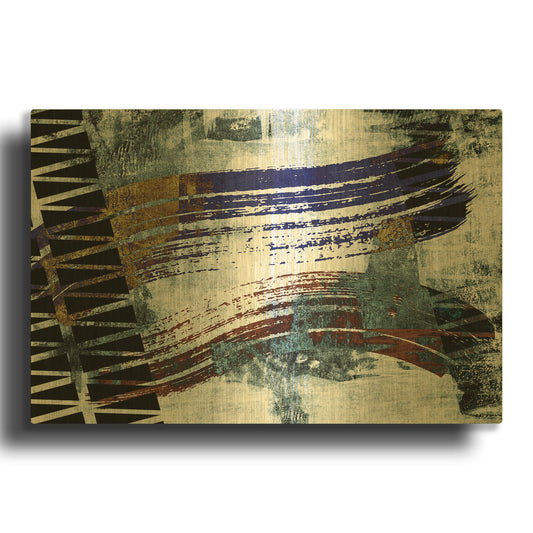 'Clamorous' By Delores Naskrent Gold Metal Wall Art