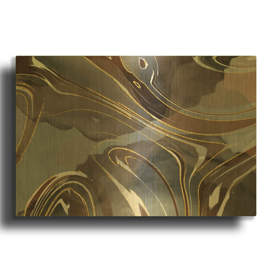 'Durango Valley' By Delores Naskrent Gold Metal Wall Art