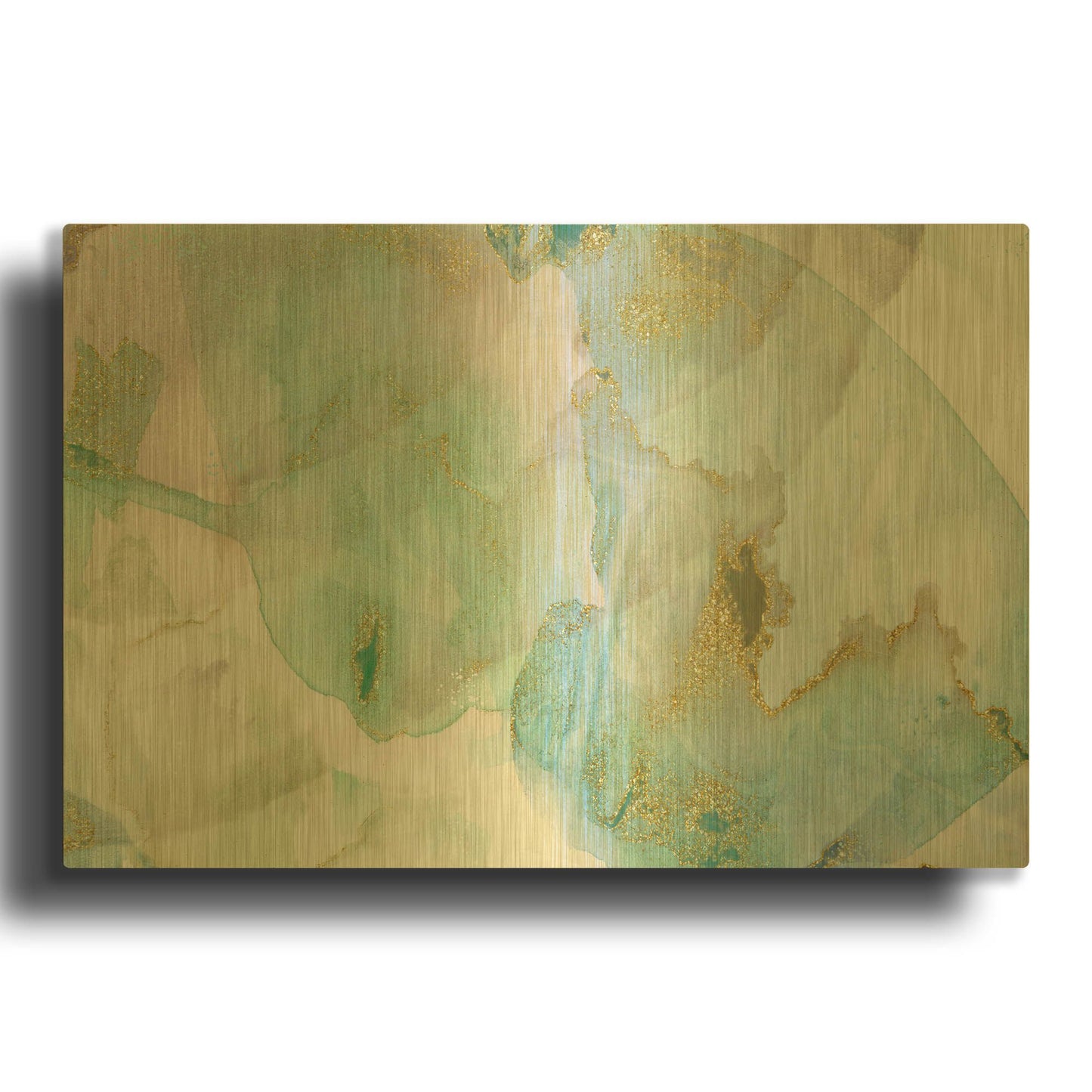 'Carolina Skyscape' By Delores Naskrent Gold Metal Wall Art
