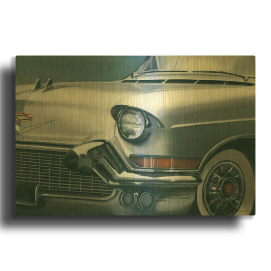 'Vintage Silver Caddy' By Louise Montillio Gold Metal Wall Art