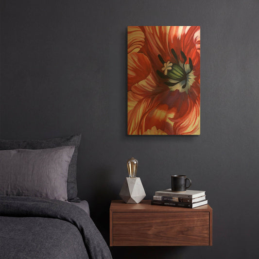 'Swashbuckler Poppy' By Louise Montillio Gold Metal Wall Art