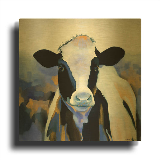'Wild Blues 2' By Louise Montillio Gold Metal Wall Art