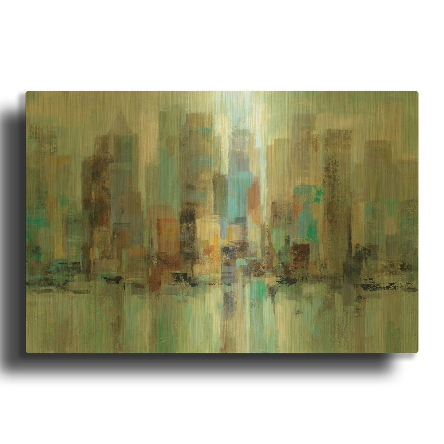 'Morning Reflections' By Silvia Vassileva Gold Metal Wall Art