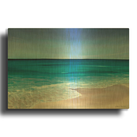 'Rippling Waves' By Louise Montillio Gold Metal Wall Art