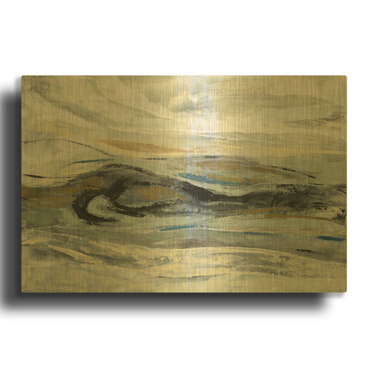 'Estuary' By Silvia Vassileva Gold Metal Wall Art