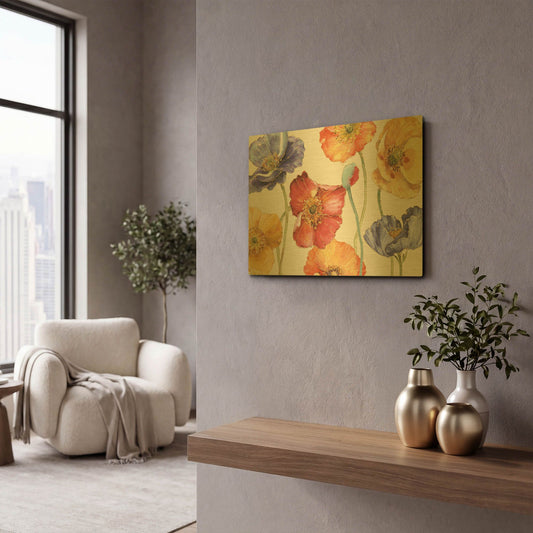 'Autumn Softies' By Lisa Audit Gold Metal Wall Art