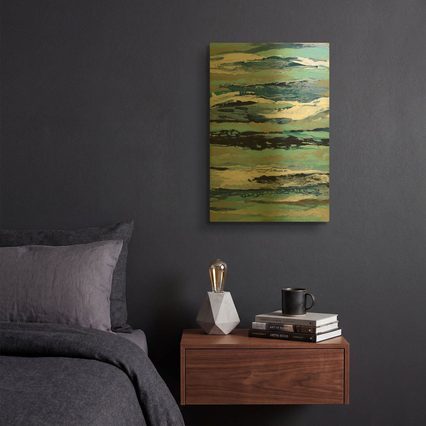 'Coastal Sea Foam I' By Silvia Vassileva Gold Metal Wall Art