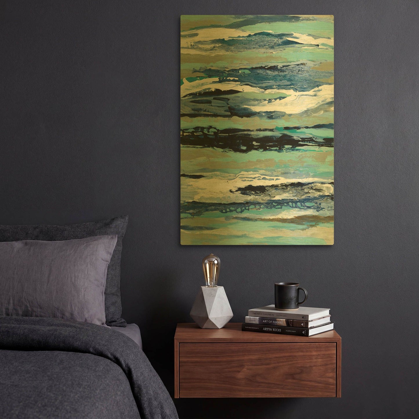 'Coastal Sea Foam I' By Silvia Vassileva Gold Metal Wall Art