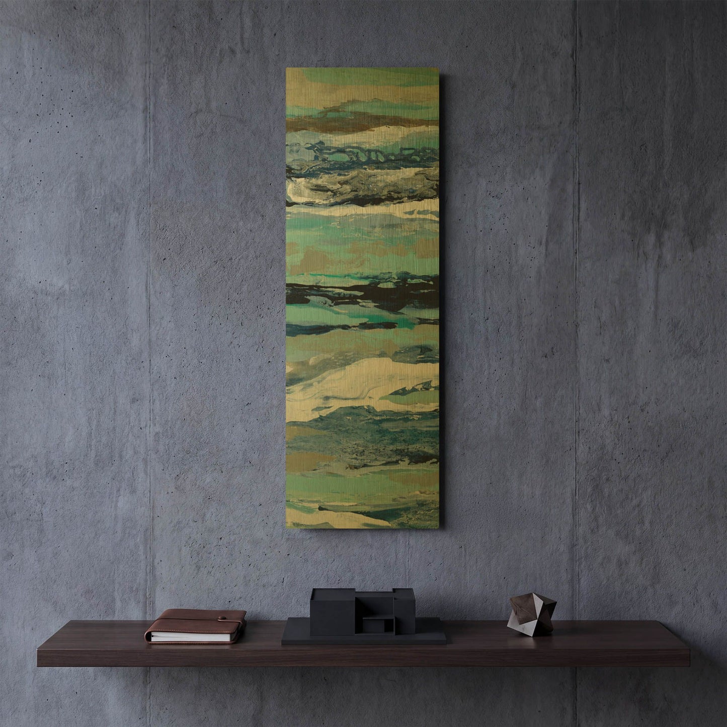 'Coastal Sea Foam II' By Silvia Vassileva Gold Metal Wall Art