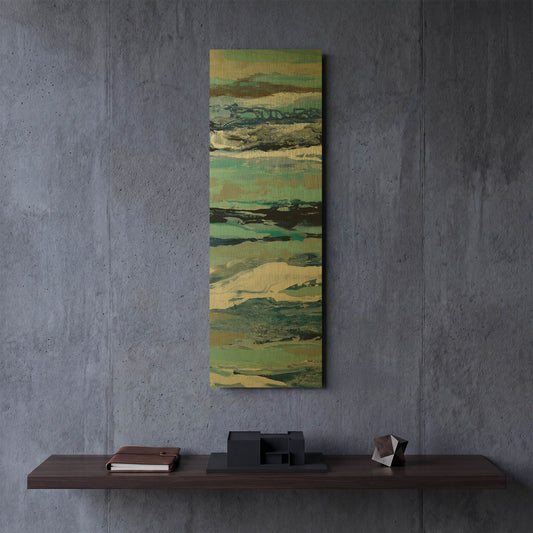 'Coastal Sea Foam II' By Silvia Vassileva Gold Metal Wall Art