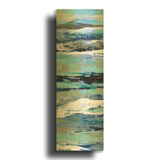 'Coastal Sea Foam II' By Silvia Vassileva Gold Metal Wall Art