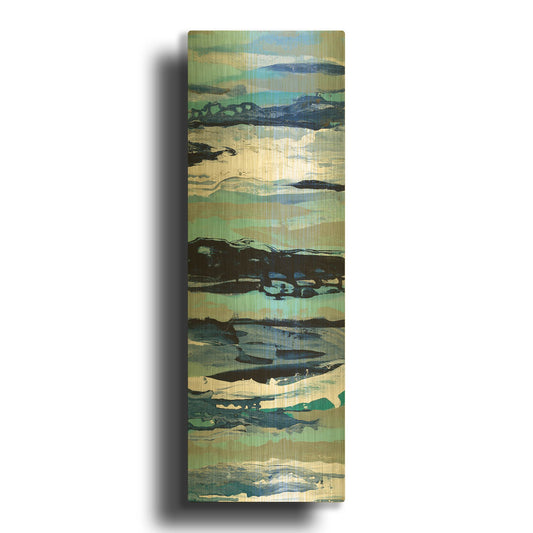 'Coastal Sea Foam III' By Silvia Vassileva Gold Metal Wall Art