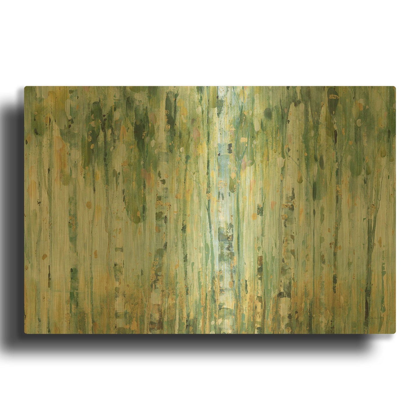 'The Forest I' By Lisa Audit Gold Metal Wall Art