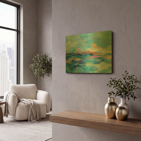 'Summer Seaside' By Silvia Vassileva Gold Metal Wall Art