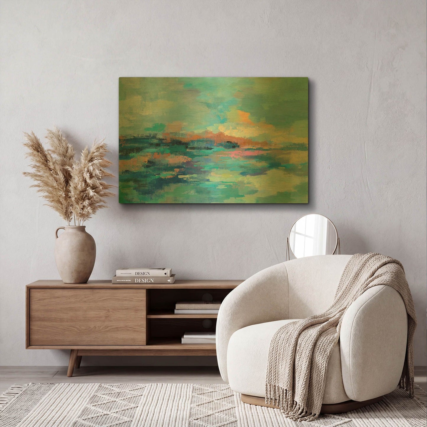 'Summer Seaside' By Silvia Vassileva Gold Metal Wall Art