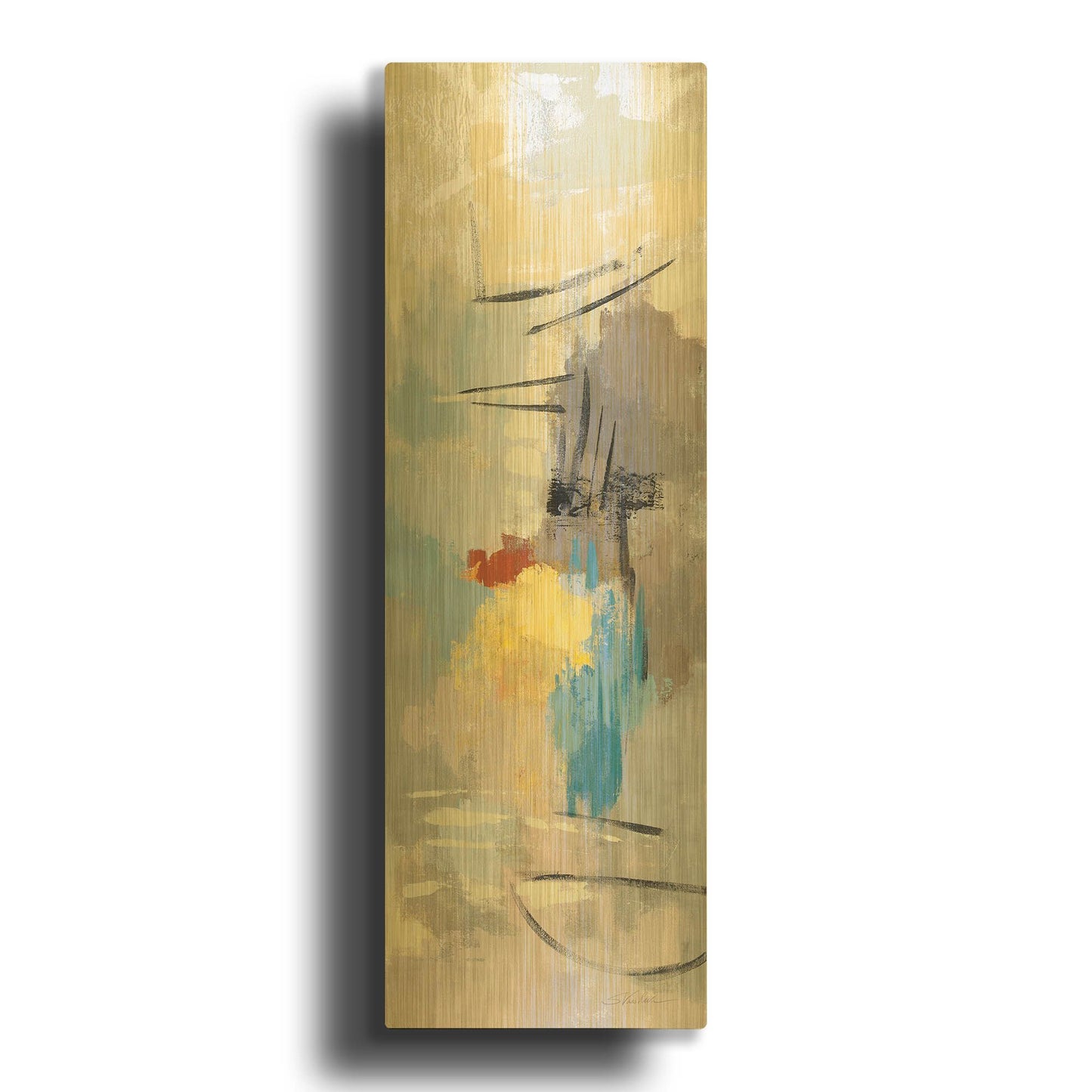 'Sail Away II' By Silvia Vassileva Gold Metal Wall Art