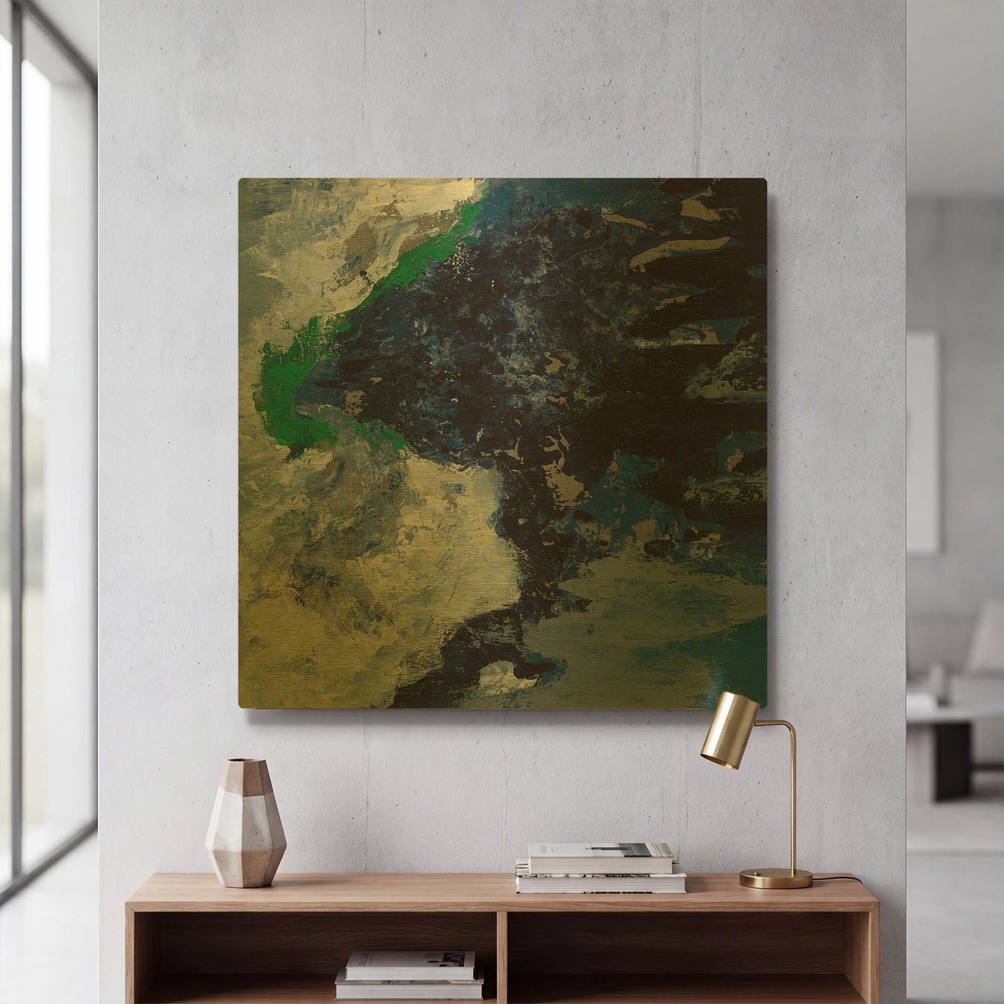 'Northern Coast I' By Silvia Vassileva Gold Metal Wall Art