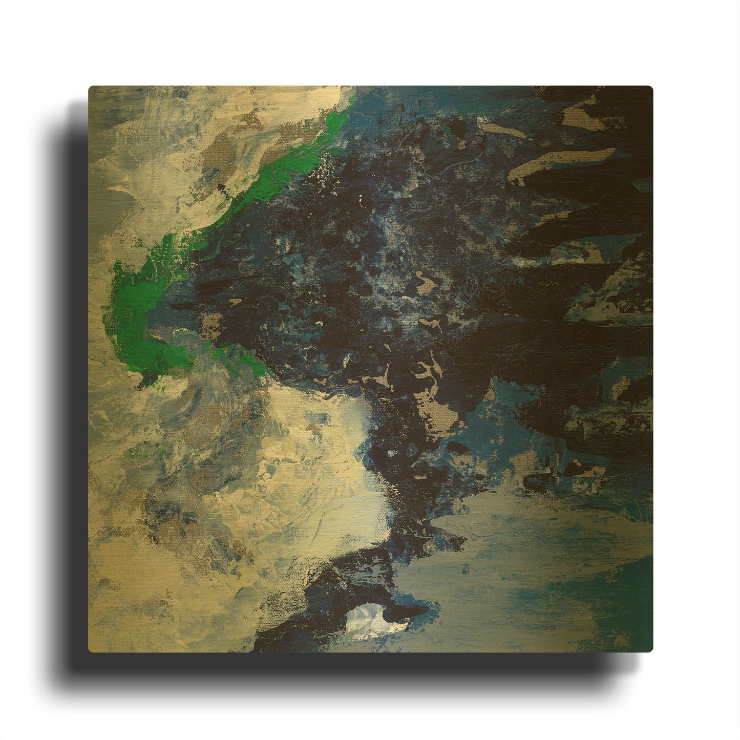 'Northern Coast I' By Silvia Vassileva Gold Metal Wall Art