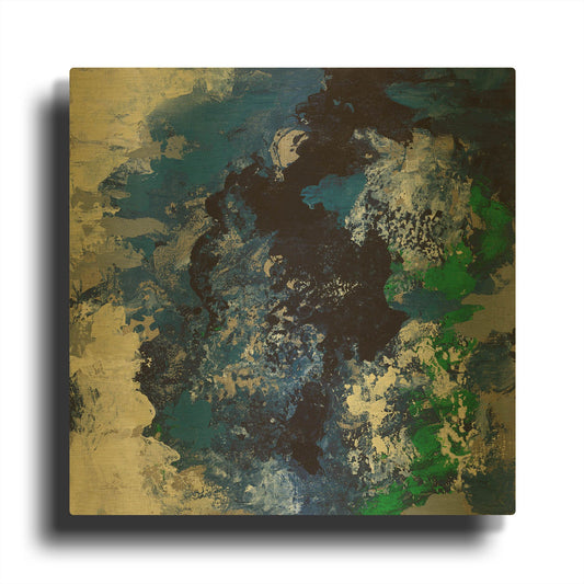 'Northern Coast II' By Silvia Vassileva Gold Metal Wall Art