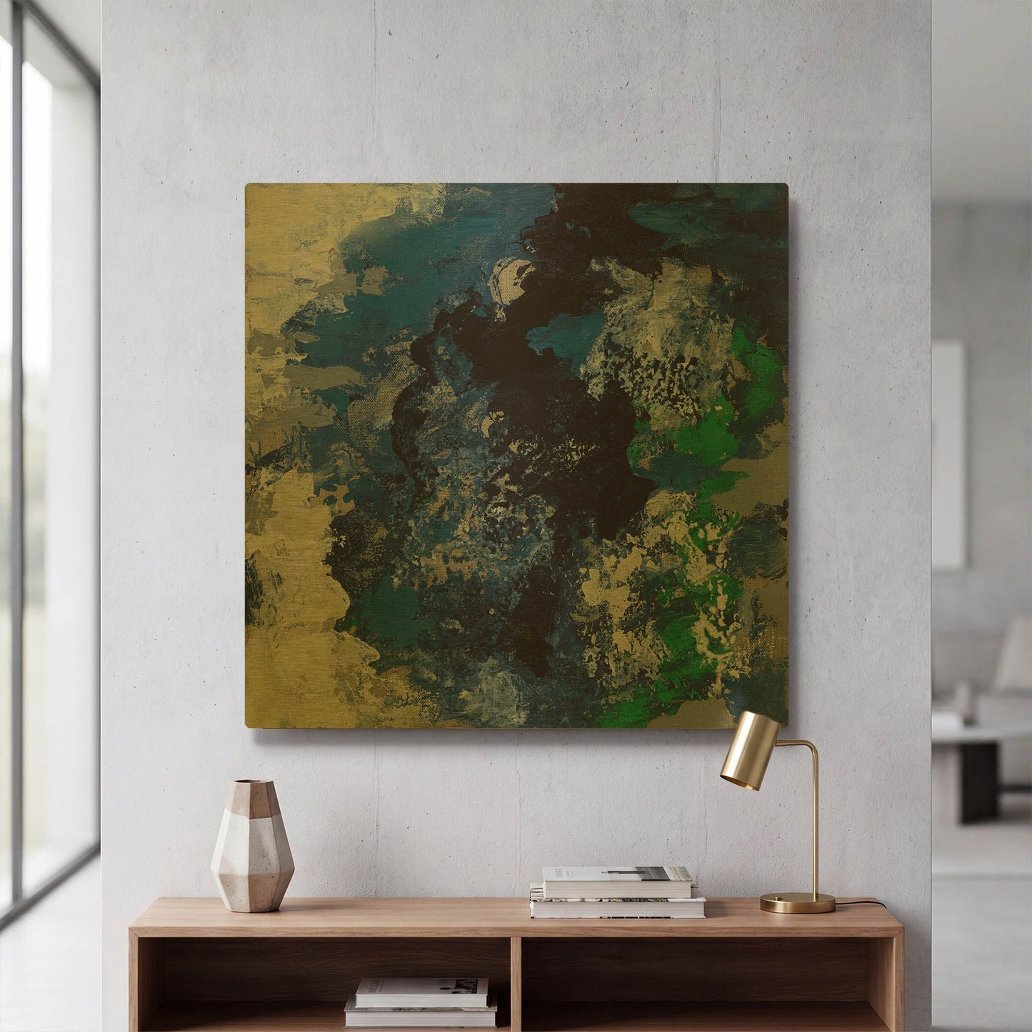 'Northern Coast II' By Silvia Vassileva Gold Metal Wall Art