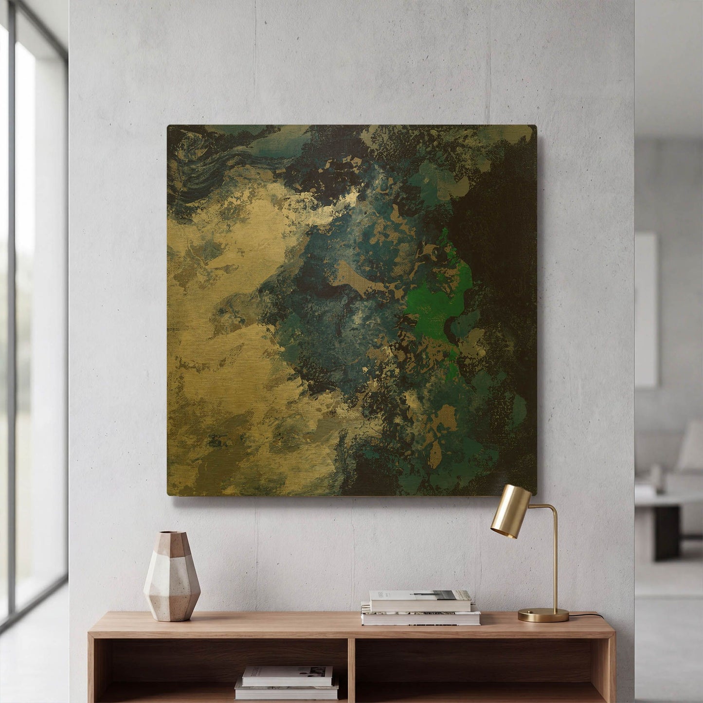 'Northern Coast III' By Silvia Vassileva Gold Metal Wall Art
