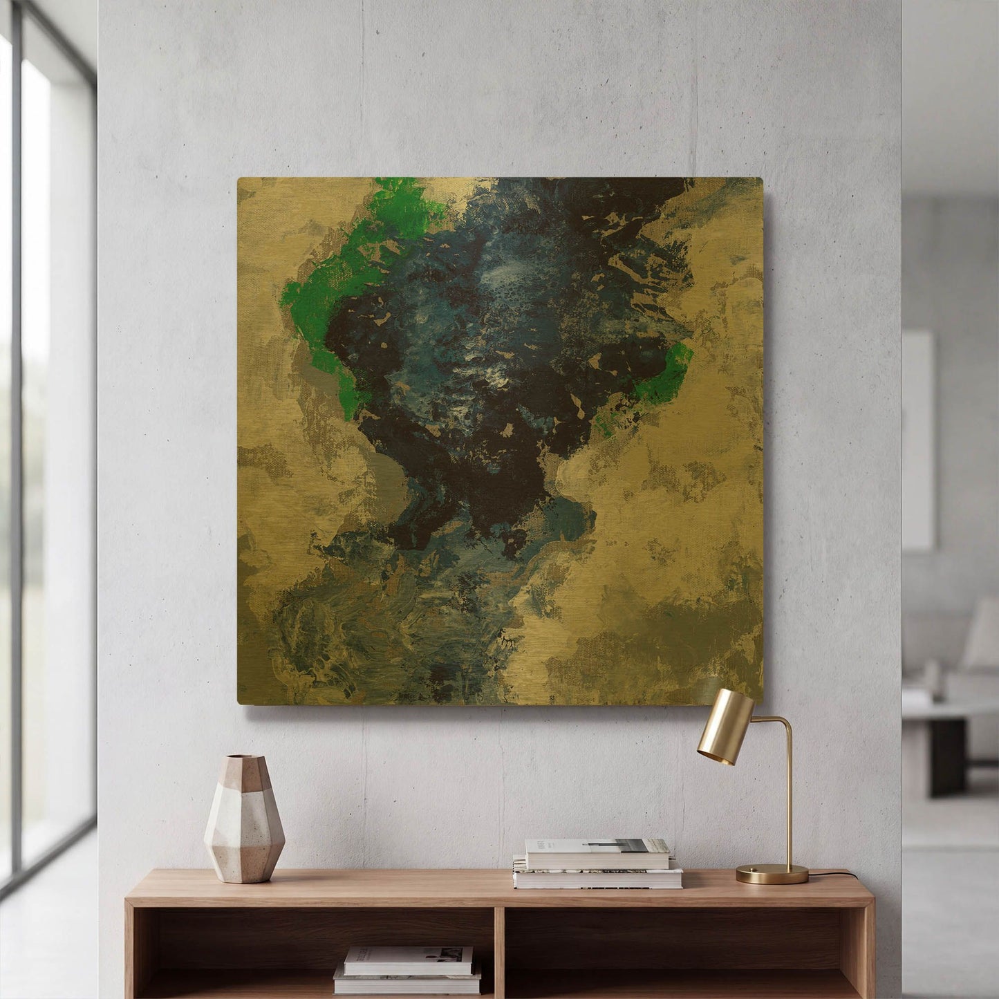 'Northern Coast IV' By Silvia Vassileva Gold Metal Wall Art