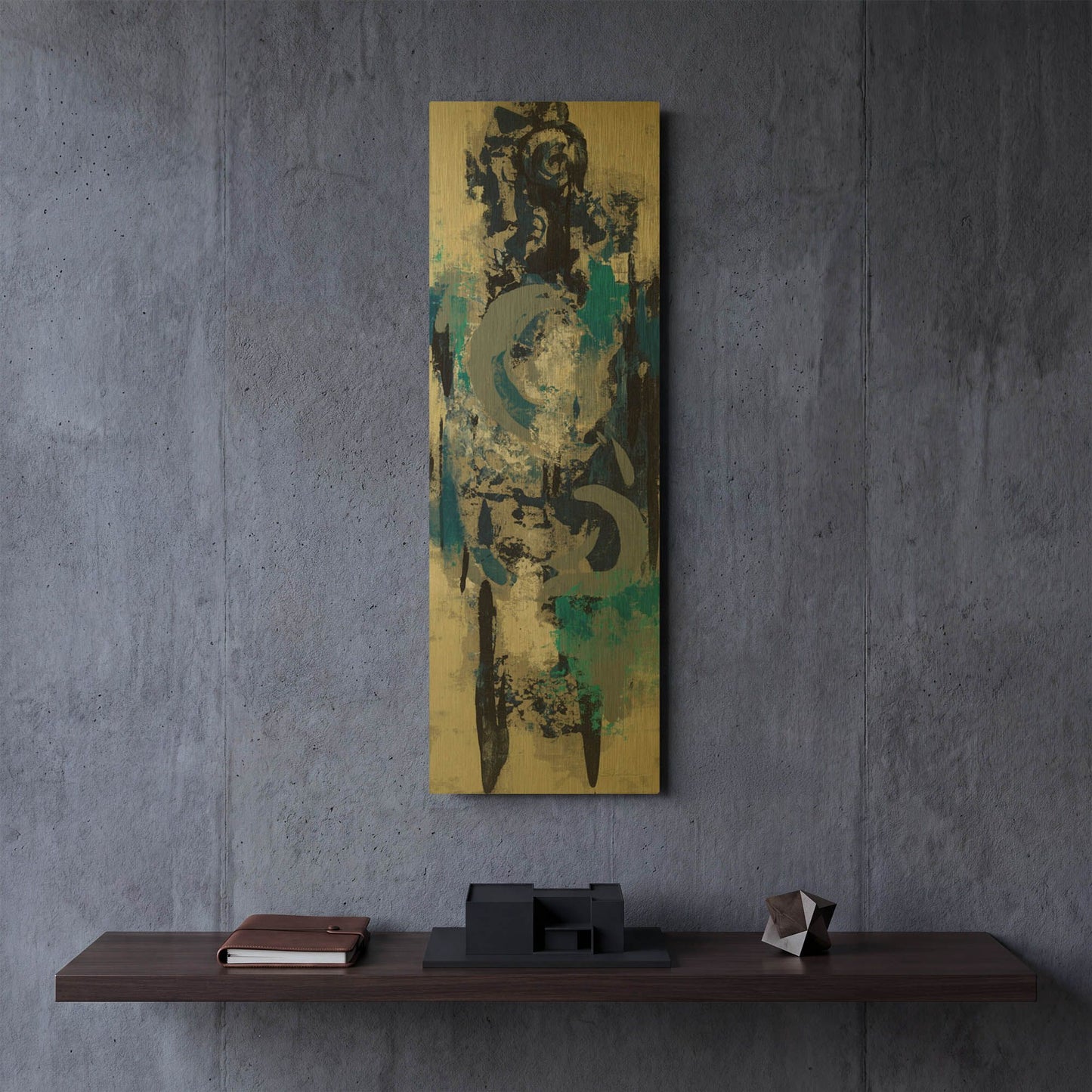 'Evening Sign II' By Silvia Vassileva Gold Metal Wall Art