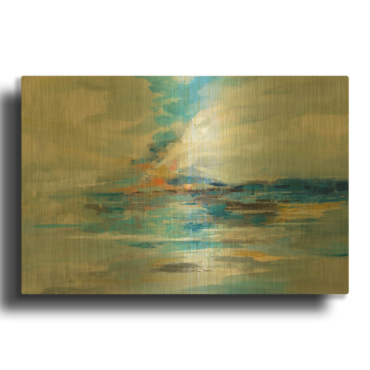 'First Day of Summer' By Silvia Vassileva Gold Metal Wall Art