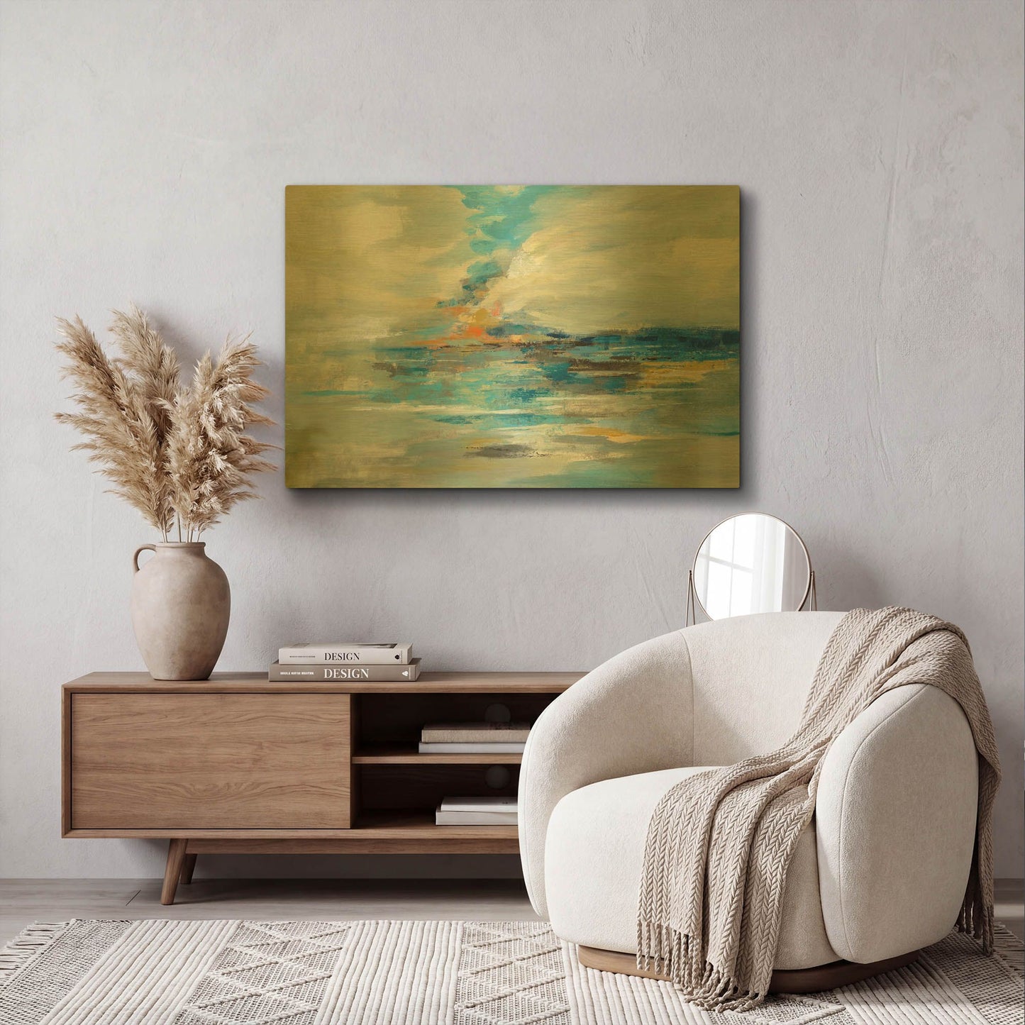 'First Day of Summer' By Silvia Vassileva Gold Metal Wall Art