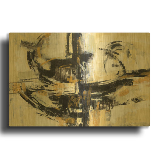 'Concept' By Silvia Vassileva Gold Metal Wall Art