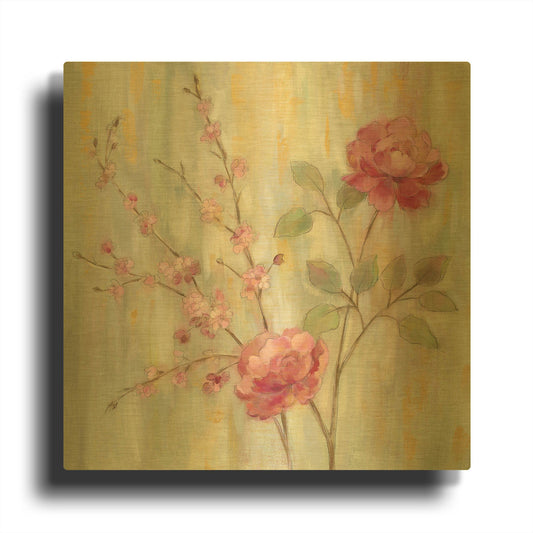 'Contemporary Chinoiserie' By Silvia Vassileva Gold Metal Wall Art