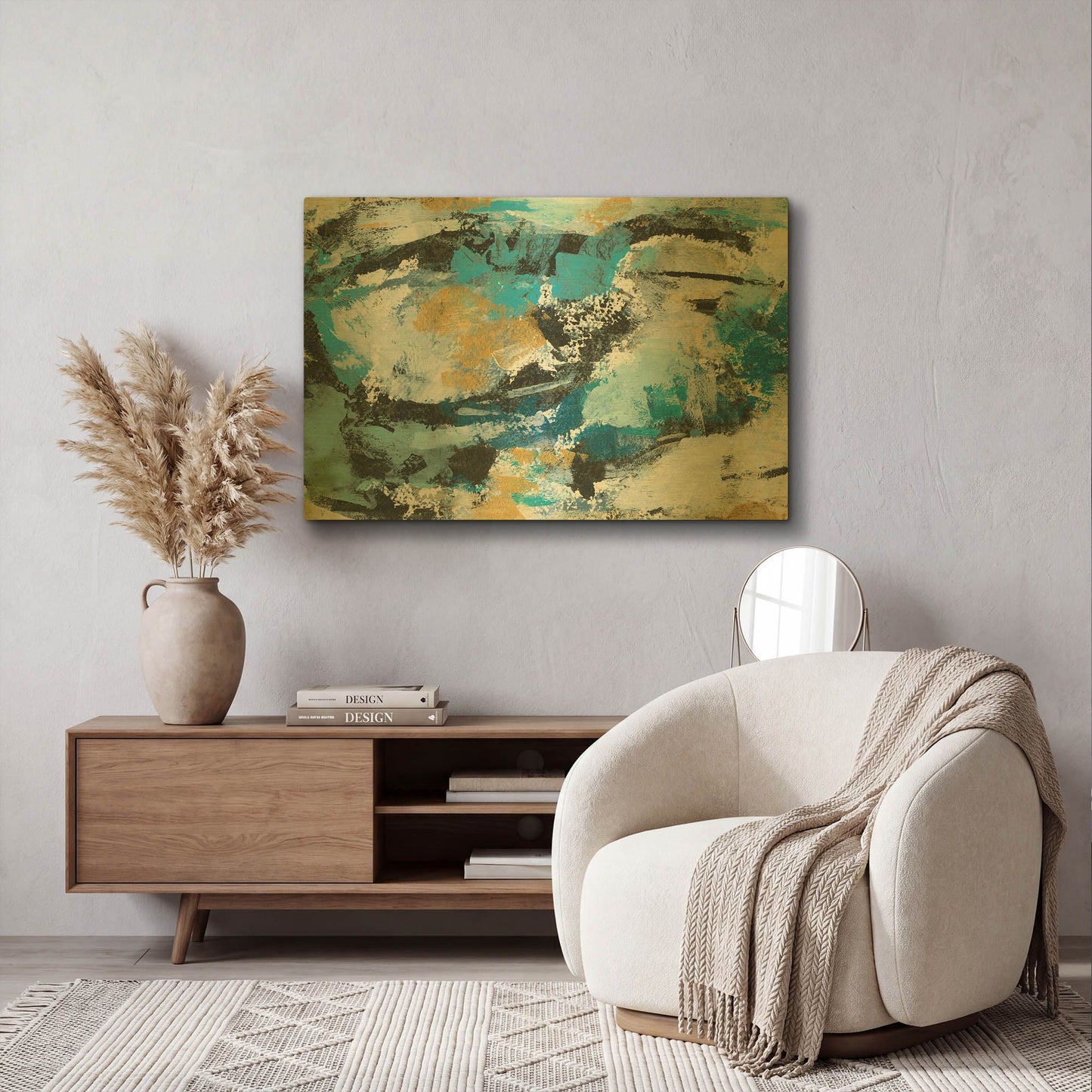 'Impromptu I' By Silvia Vassileva Gold Metal Wall Art