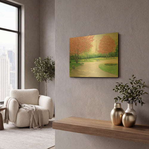 '33859-Parisian Spring-James Wiens' By James Wiens Gold Metal Wall Art