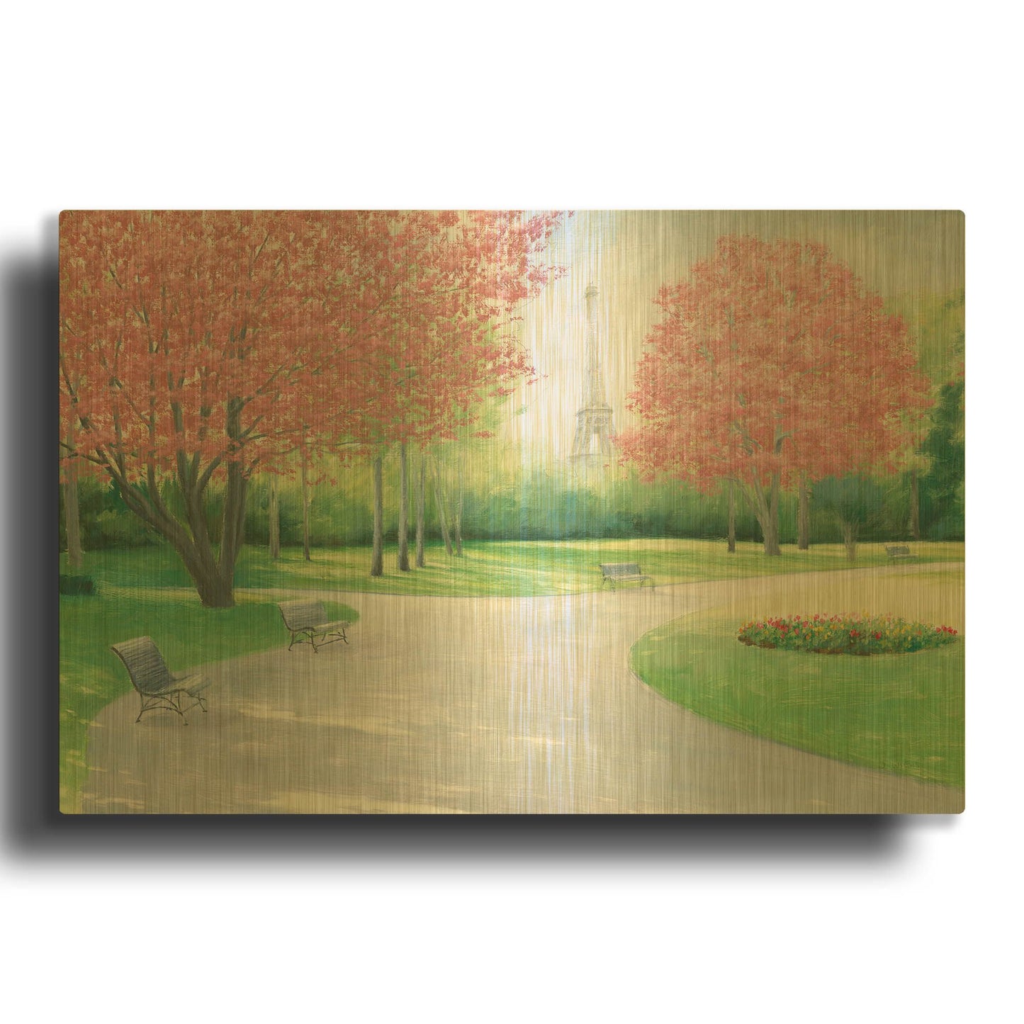 '33859-Parisian Spring-James Wiens' By James Wiens Gold Metal Wall Art