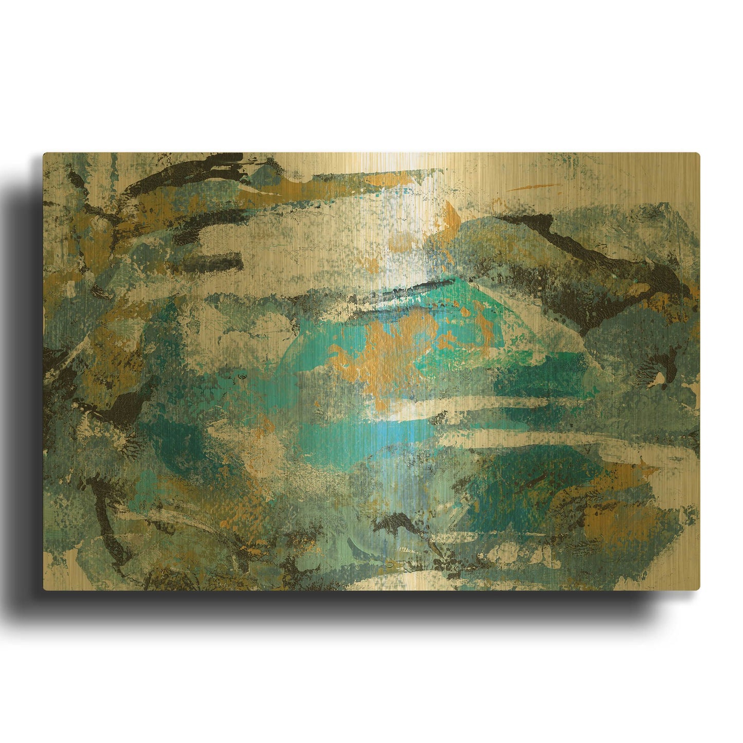 'Impromptu II' By Silvia Vassileva Gold Metal Wall Art