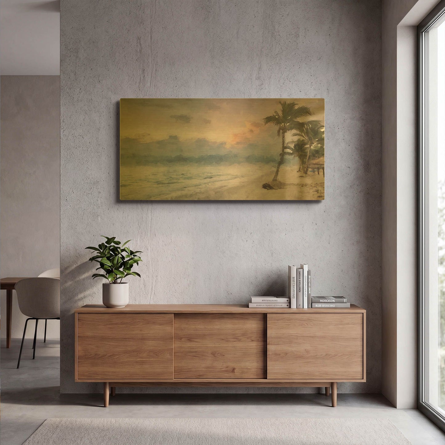 'Coastal Series 27' By Kim Curinga Gold Metal Wall Art
