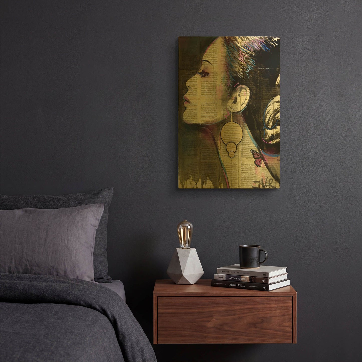 'Flourish' By Loui Jover Gold Metal Wall Art