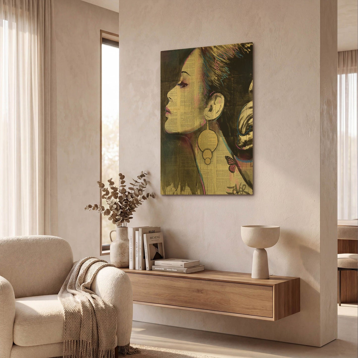 'Flourish' By Loui Jover Gold Metal Wall Art