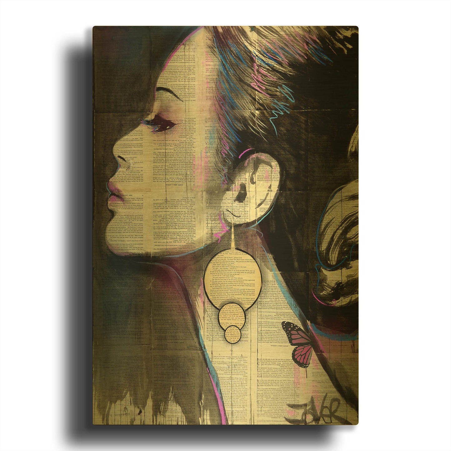 'Flourish' By Loui Jover Gold Metal Wall Art