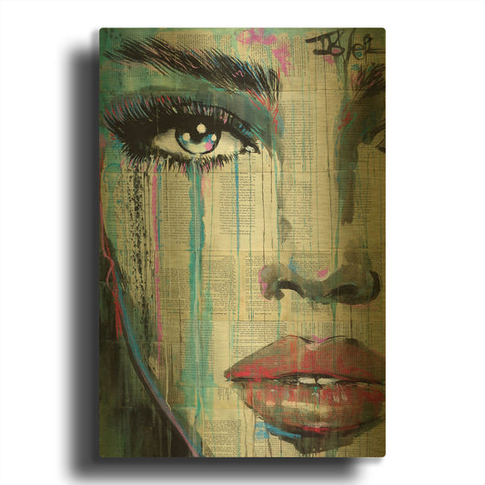 'Faraway' By Loui Jover Gold Metal Wall Art