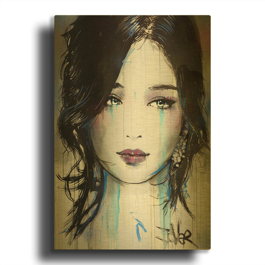 'Asia' By Loui Jover Gold Metal Wall Art