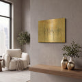 'Seasons End Gold' By Avery Tillmon Gold Metal Wall Art