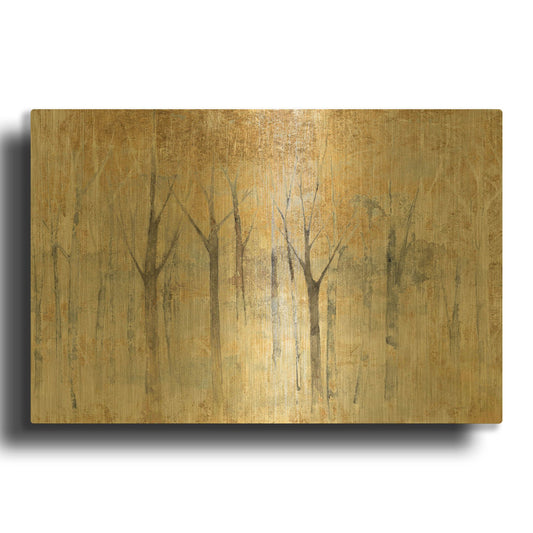 'Seasons End Gold' By Avery Tillmon Gold Metal Wall Art