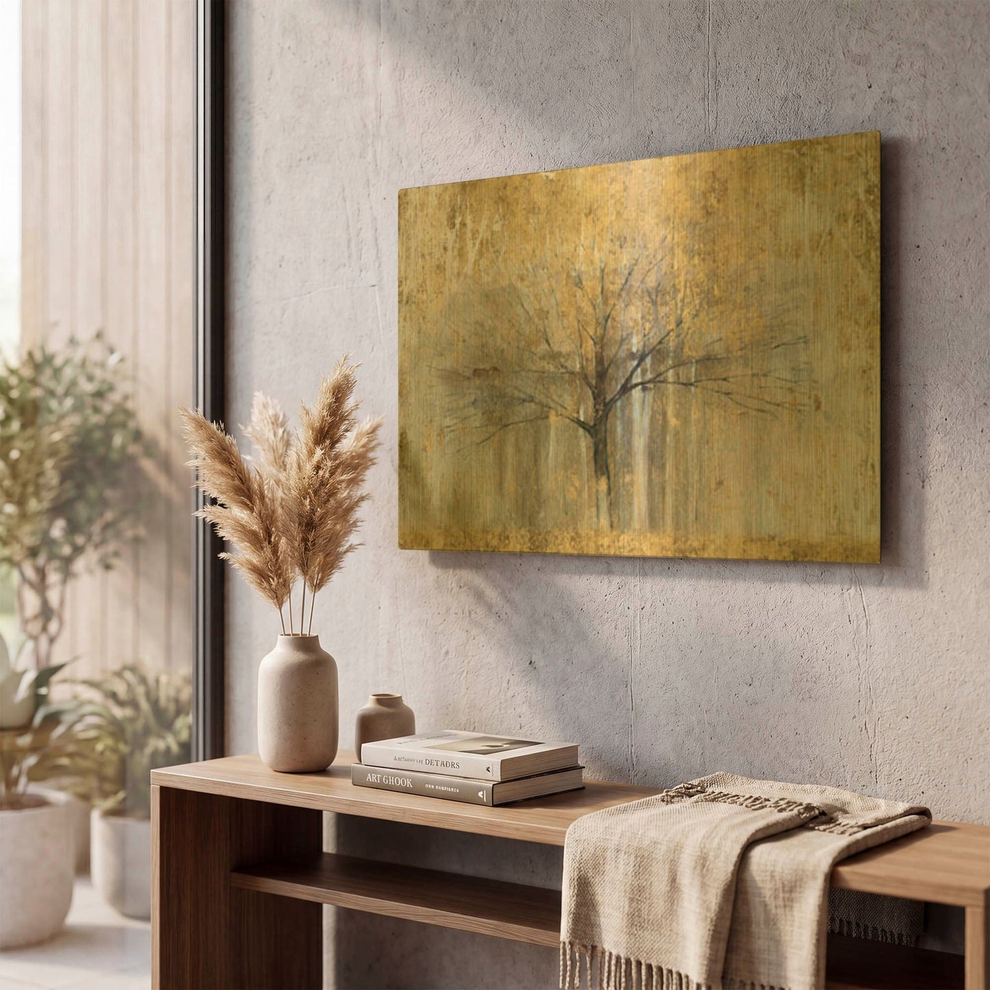 'Open Arms Gold' By Avery Tillmon Gold Metal Wall Art