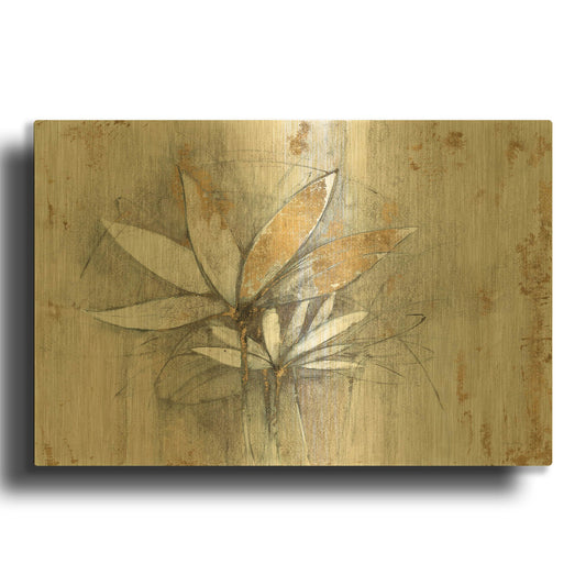 'Windflowers' By Avery Tillmon Gold Metal Wall Art