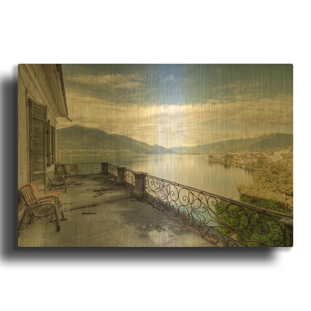 'Magical View' By Roman Robroek Gold Metal Wall Art