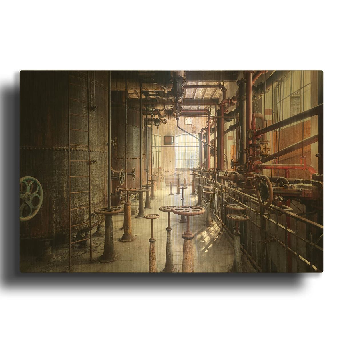 'Industrial Herritage' By Roman Robroek Gold Metal Wall Art