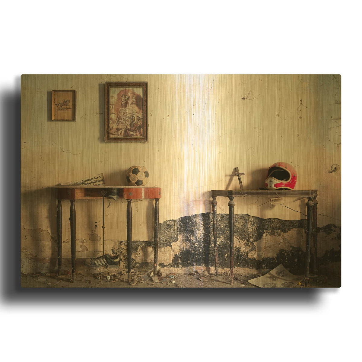 'Forgotten Objects' By Roman Robroek Gold Metal Wall Art