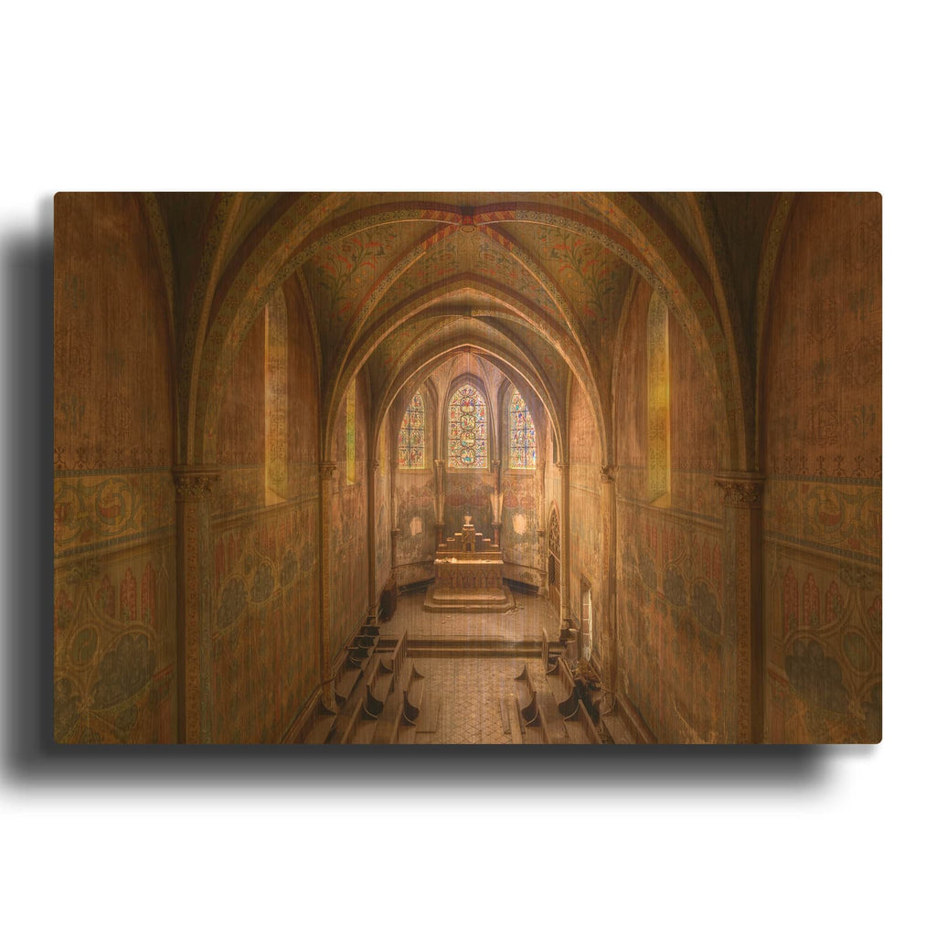 'Old Days' By Roman Robroek Gold Metal Wall Art