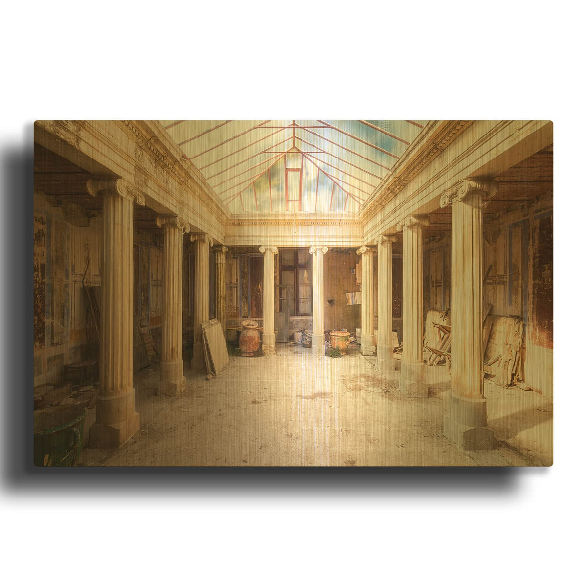 'Cloister' By Roman Robroek Gold Metal Wall Art